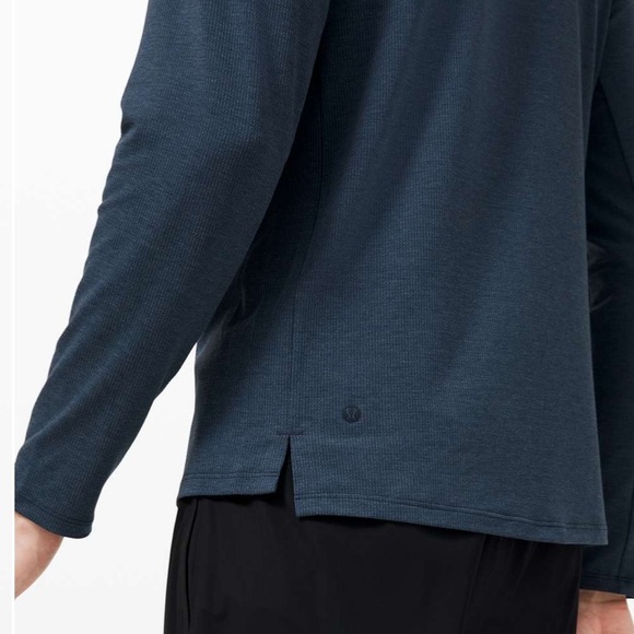 Lululemon Reinstate Long Sleeve Henley Heathered True Navy XXL - Picture 8 of 9